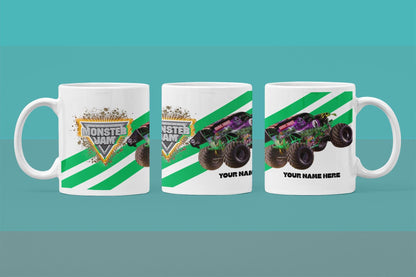 Personalised Grave Digger Monster Truck Mug – 11oz Cup in 3 Colours