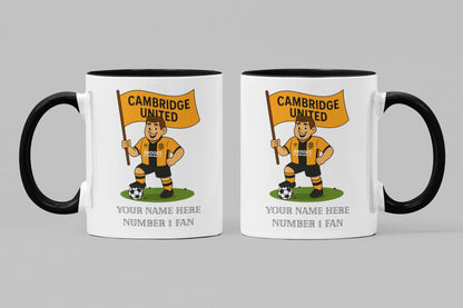 Personalised Cambridge Ceramic Mug: Custom Football Gift