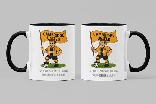 Personalised Cambridge Ceramic Mug: Custom Football Gift