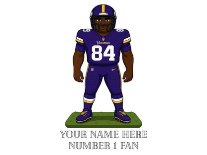 Personalized Minnesota Vikings Inspired Mug: Custom Name NFL Gift