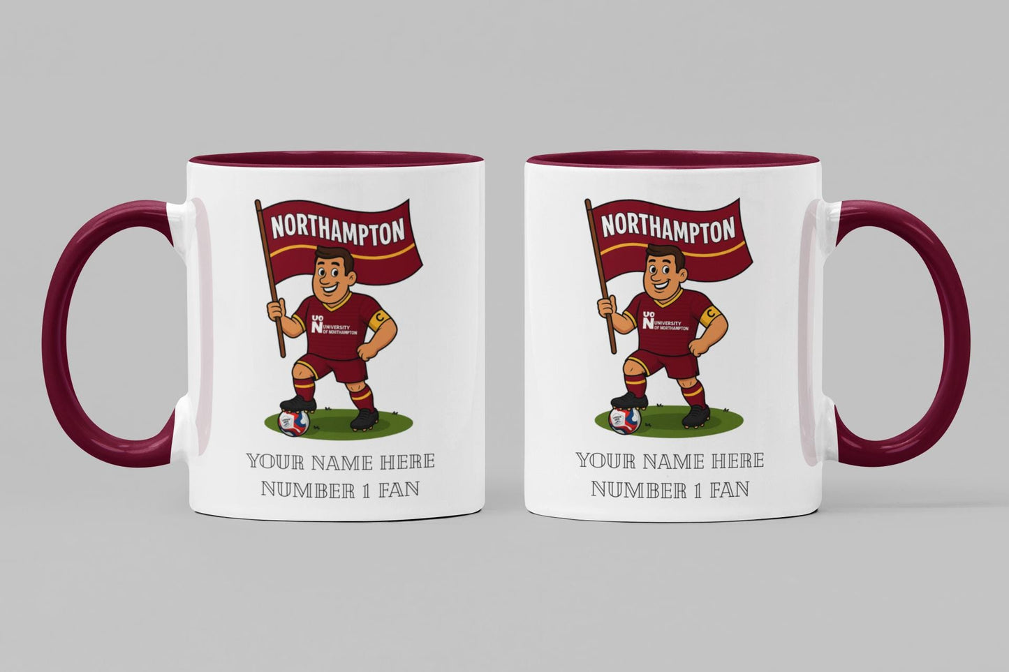 Personalised Northampton Town Inspired Mug: Custom Football Gift