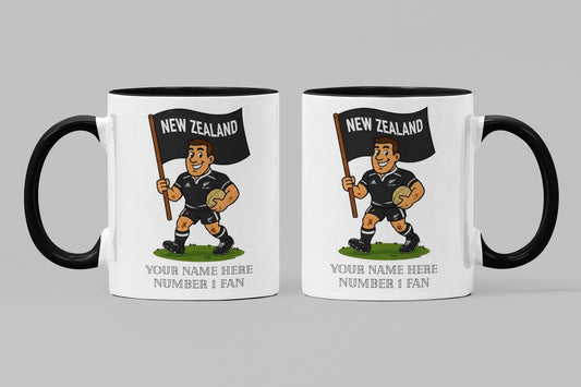 Personalized New Zealand All Blacks Mug – Rugby Fan Gift