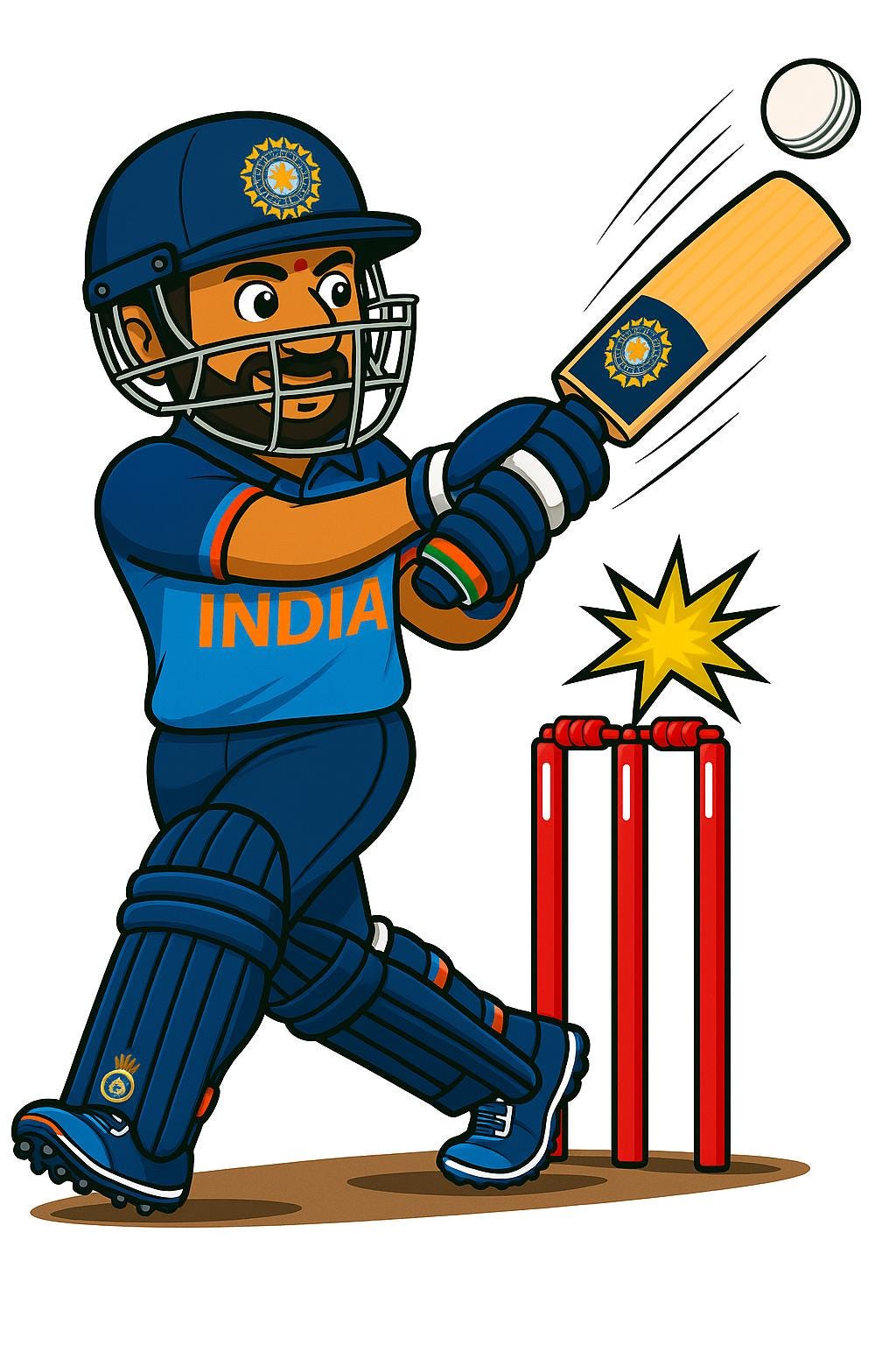 Personalized India Cricket Ceramic Mug, T20 Fan Gift