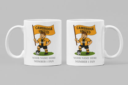 Personalised Cambridge Ceramic Mug: Custom Football Gift