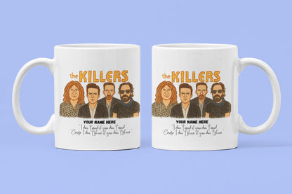 The Killers inspired 11oz Mug – Personalised White Ceramic Boxed Mug