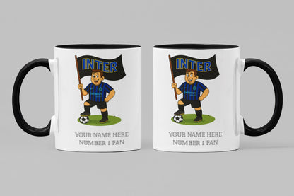 Personalised Inter Milan FC Ceramic Mug: Custom Football Gift