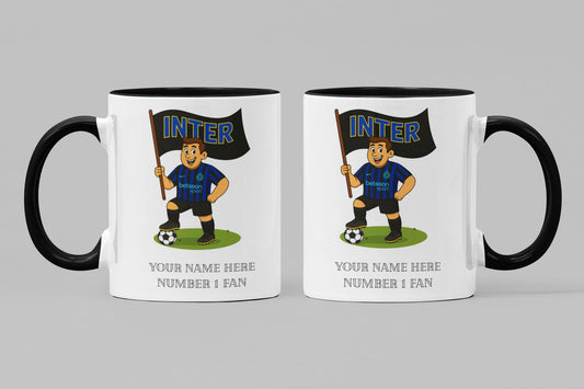 Personalised Inter Milan FC Ceramic Mug: Custom Football Gift