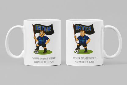Personalised Inter Milan FC Ceramic Mug: Custom Football Gift