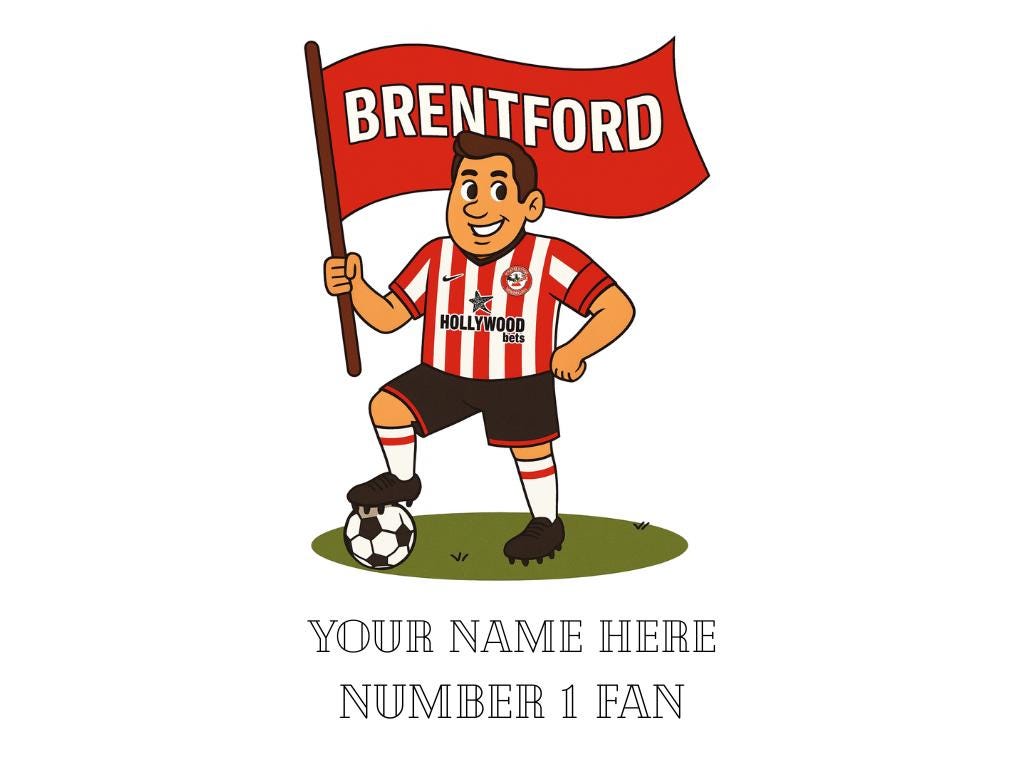 Personalised Brentford Football Mug: Custom Ceramic Gift