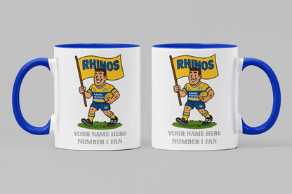 Leeds Rhinos Mug: Personalized Rugby Fan Gift
