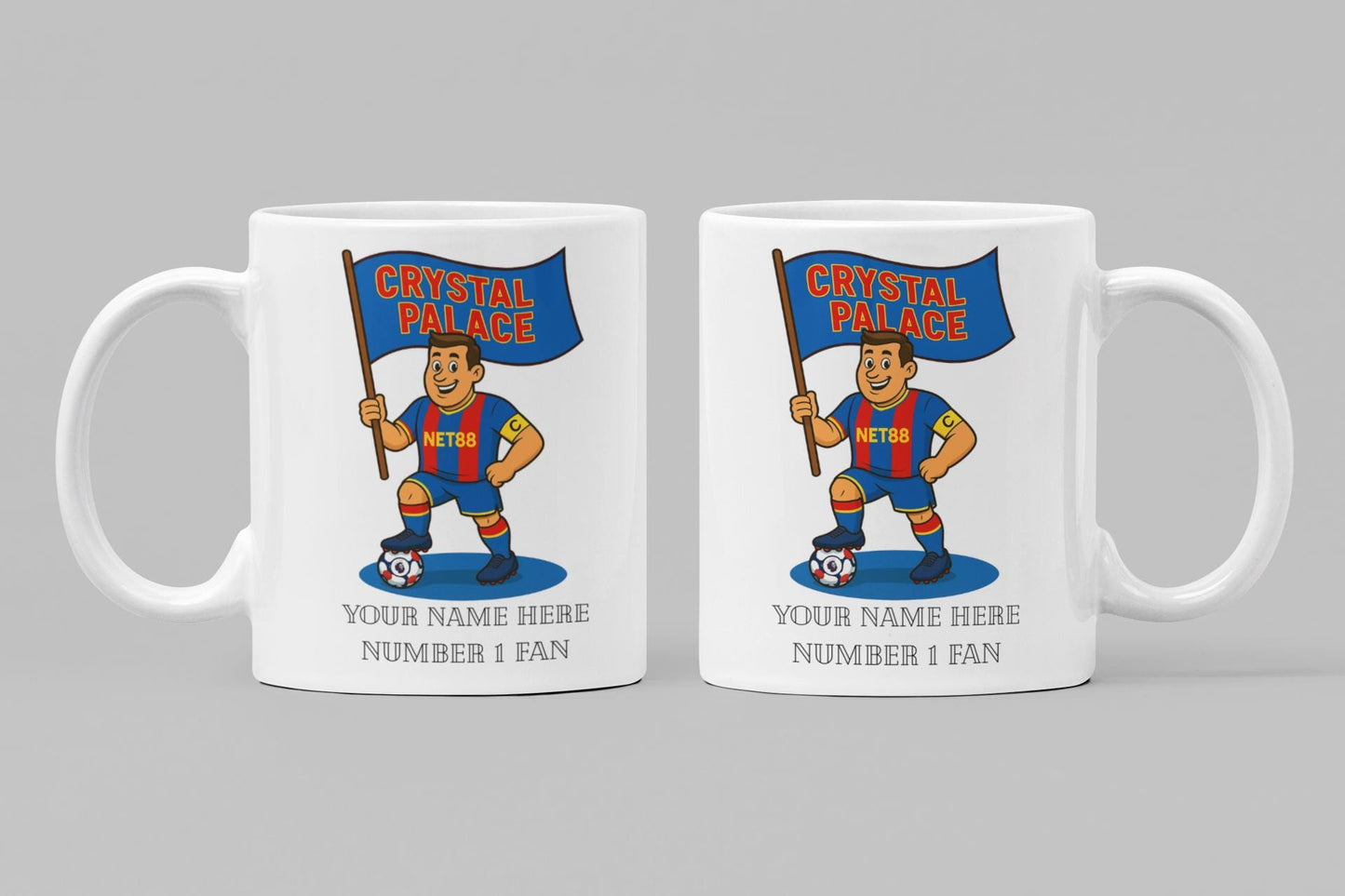 Personalised Crystal Palace FC Mug: Custom Football Fan Gift