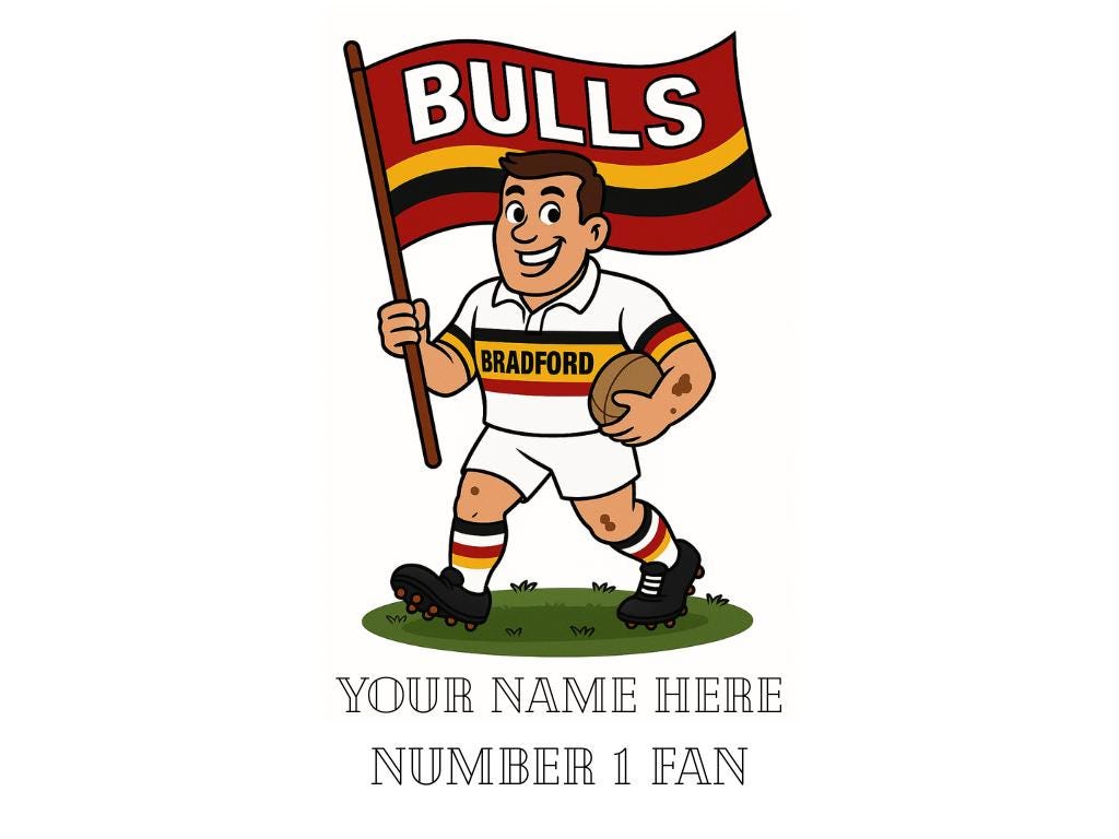 Personalized Bradford Bulls Rugby Mug - 11oz Keepsake
