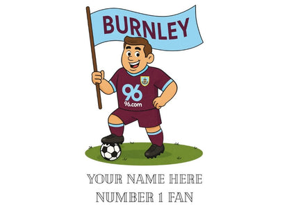 Personalised Burnley Ceramic Mug: Custom Football Gift