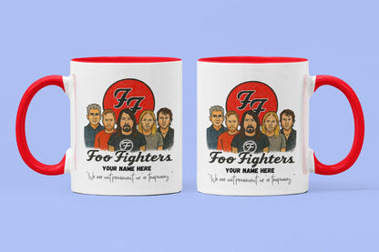 Foo Fighters inspired 11oz Mug – Personalised White Ceramic Boxed Mug