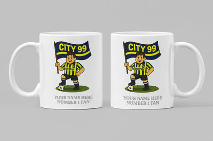 Personalised Manchester Ceramic Mug - Football Fan Gift