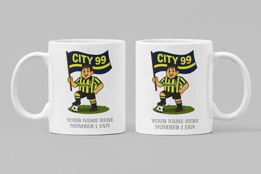 Personalised Manchester Ceramic Mug - Football Fan Gift