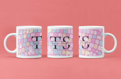 Taylor Swift Inspired Glitter Ball 11oz Mug – White Ceramic