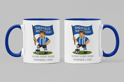 Personalised Sheffield Ceramic Mug: Custom Football Gift