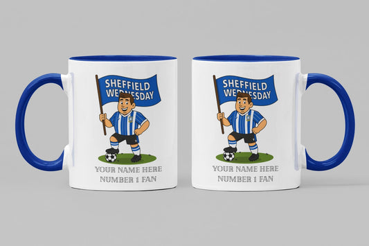 Personalised Sheffield Ceramic Mug: Custom Football Gift