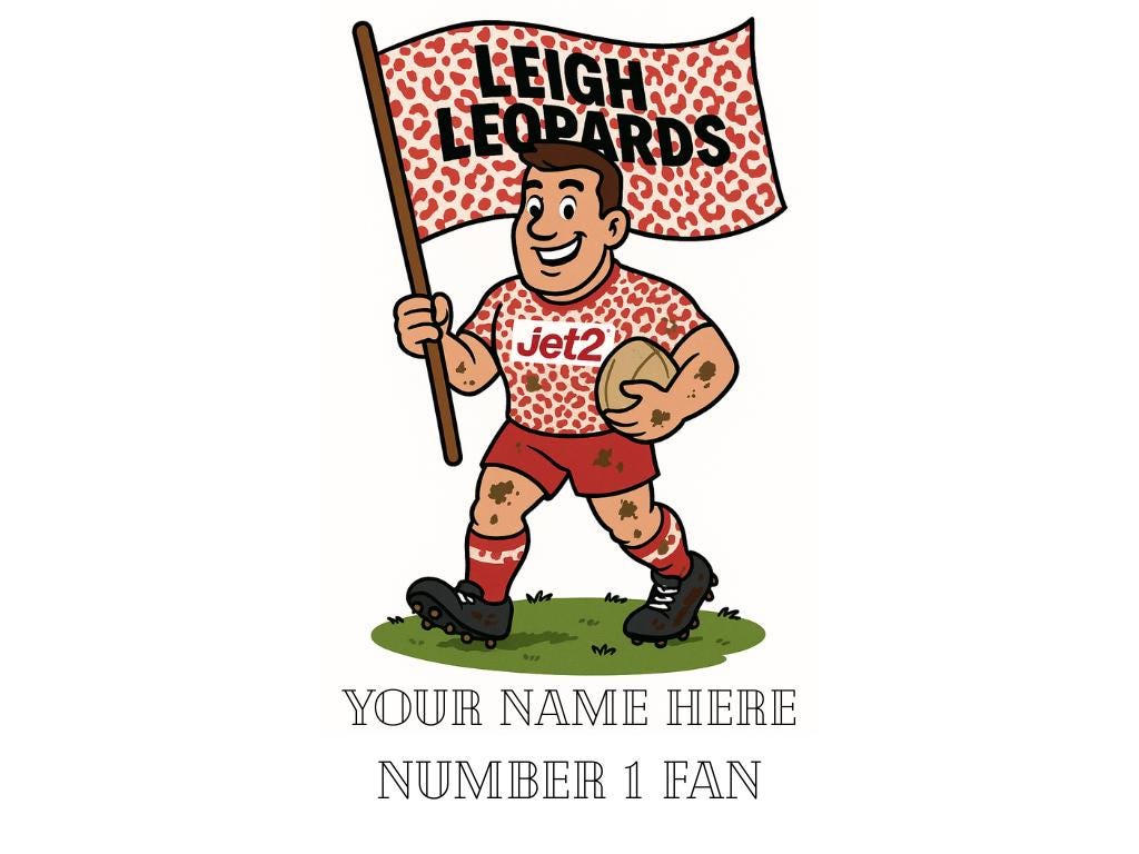 Personalized Leigh Leopards Rugby Mug: 11oz Fan Gift