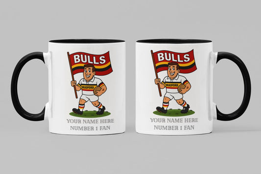 Personalized Bradford Bulls Rugby Mug - 11oz Keepsake