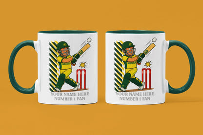 Personalized Australia Cricket Mug, T20 Fan Gift