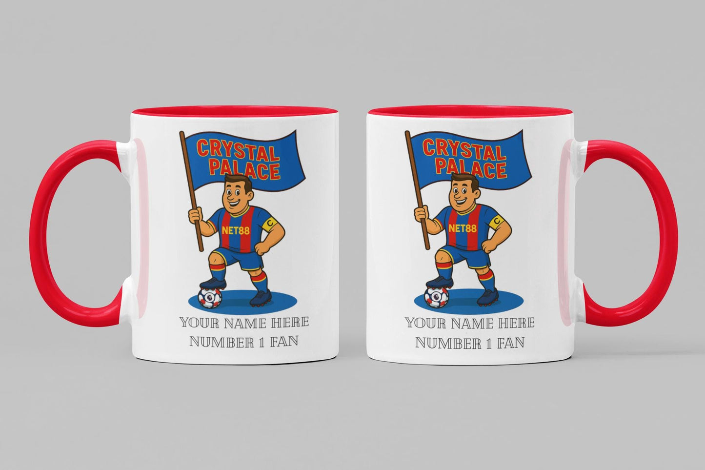 Personalised Crystal Palace FC Mug: Custom Football Fan Gift