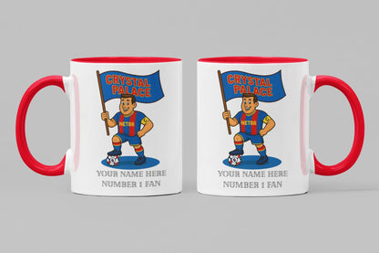 Personalised Crystal Palace FC Mug: Custom Football Fan Gift