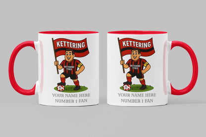 Personalised Kettering Town FC Ceramic Mug: Custom Football Gift