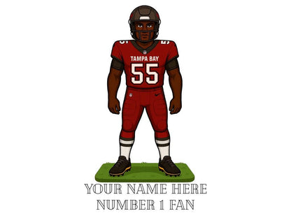 Personalized Tampa Bay Buccaneers Inspired Inspired Mug: Custom Name NFL Gift