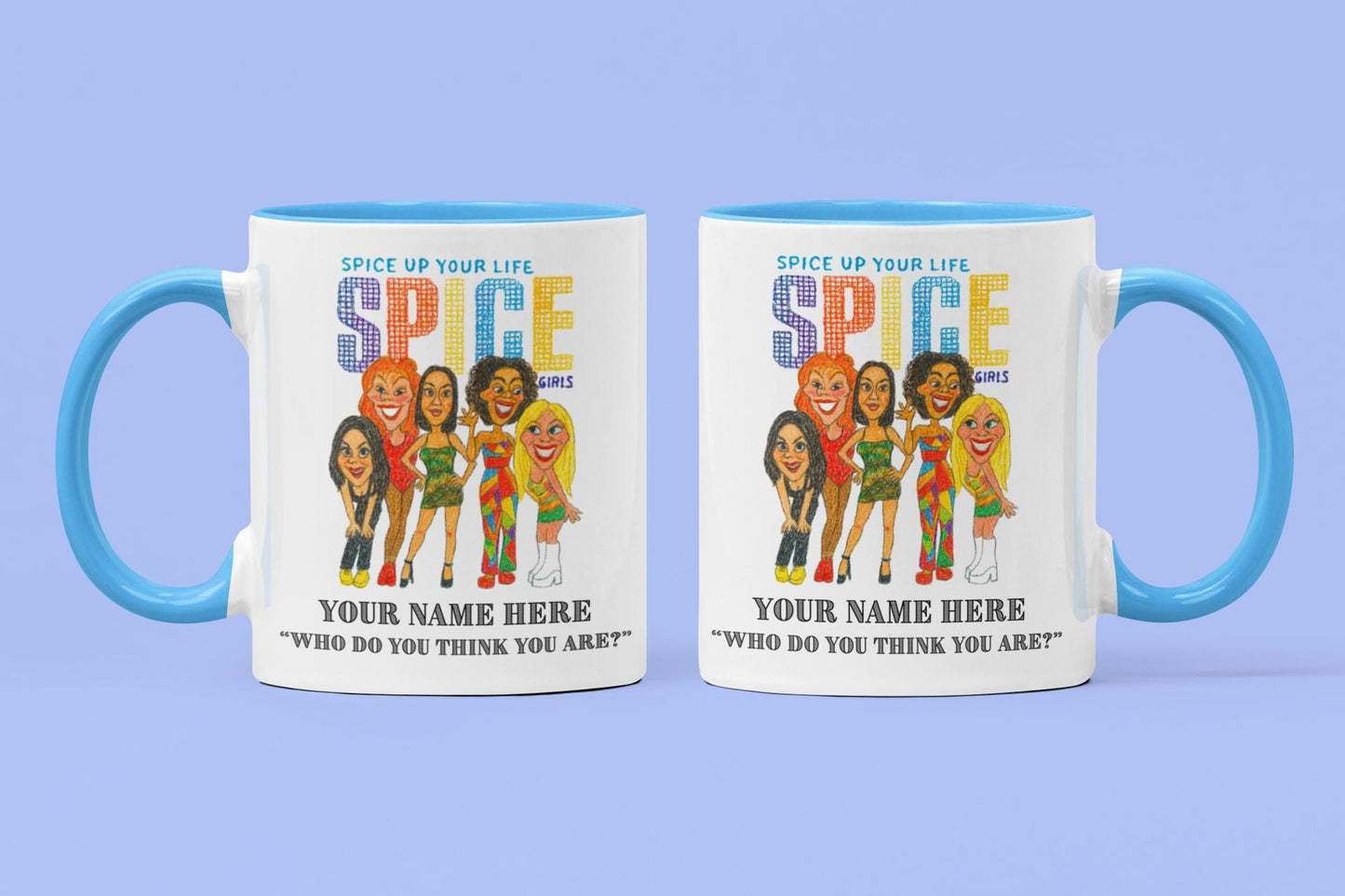 Spice Girls retro 90s inspired 11oz Mug – Personalised White Ceramic Boxed Mug