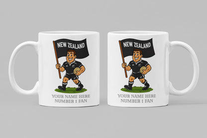 Personalized New Zealand All Blacks Mug – Rugby Fan Gift