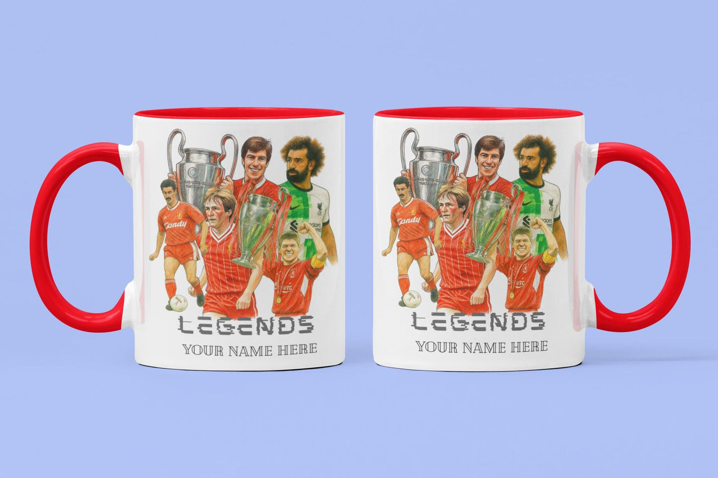 Personalised Liverpool Legends Inspired Football Mug: Custom Ceramic Gift